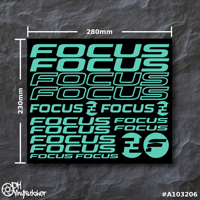 Focus Sticker Set Mint (Mint) | Sticker Set Bicycle eBike Dirt BMX Race eMTB