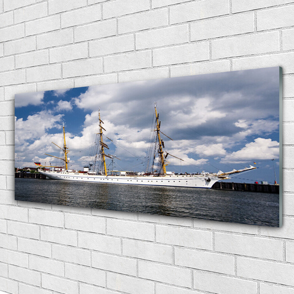 Tableau plexiglas paysage marin pour agrandir une pièce 125x50