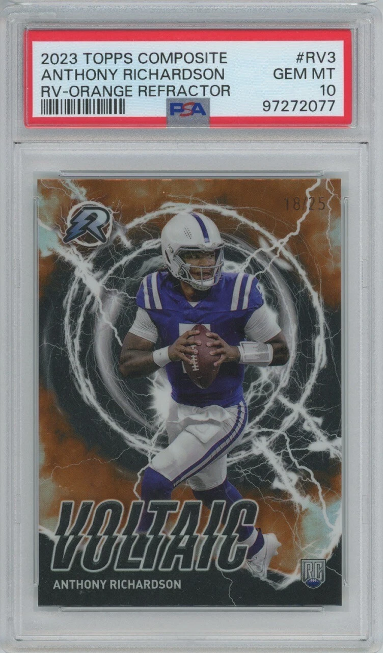 Anthony Richardson Topps Composite Resurgence Voltaic #RV3 Orange Refractor