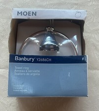 MOEN Y2686CH Banbury Towel Ring in Chrome
