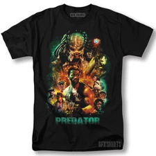 Predator Shirt Classic Movie Poster Vintage Graphic Design T-Shirt