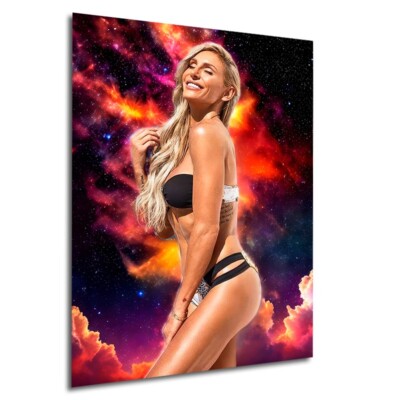 CHARLOTTE FLAIR WWE Wrestling Model Diva #1/7 ACEO Art Print Card by RoStar
