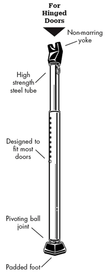 aDjUSTaBLe BARRA DE SEGURIDAD DE PUERTA Cerradura de acero para puertas de hotel de hogar CERRADURA MAESTRA 265D Foto 2 de 4
