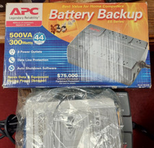 APC Battery Backup ES Series BE500R w/Box  Paperwork WORKS, Needs Battery 