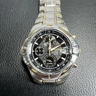 SEIKO 100M QUARTZ CHRONOGRAPH ALARM 7T62-0GF0 TRI SUB-DIALS VINTAGE