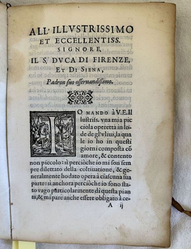TRATTATO DI PIERO VETTORI DELLE LODI COLTIVAZIONE DE GL'ULIVI ULIVO OLIVO 1574 - Imagen 2 de 6