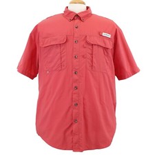 Chemise De Pêche Magellan Manches Courtes, Boutons, Orange, Taille XL – Parfaite Pour La Pêche Décontractée