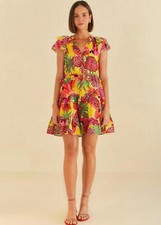 Vibrant Tropical Print Dress by FARM RIO - Size XS
