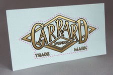 PRE CUT GARRARD WATER SLIDE DECAL VINTAGE LOGO for TURNTABLE PLINTH