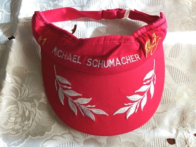 VISIERA MICHAEL SCHUMACHER QUATTRORUOTE Ferrari Formula 1 sunshadecap  cappellino | eBay