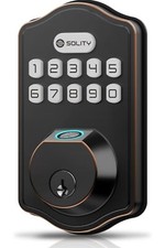 Solity A10 Smart Digital Electric Deadbolt Keypad Lock, Keyless Entry,