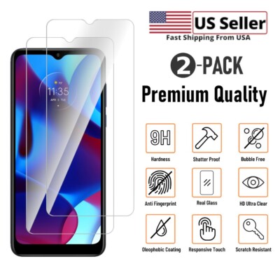 For MOTO G Pure - Premium Tempered Glass Screen Protector  (2Pack)