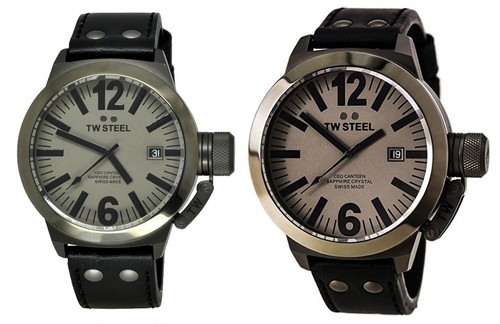 TW Steel Men39s CE1051 CEO Canteen Gray Dial Gunmetal PVD  Choice of 45mm50mm