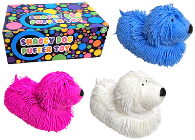 Soft Shaggy Puffer Dog Toy (8