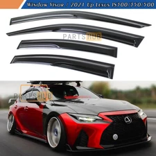 For 2021-2025 Lexus IS300 IS350 Mugen Style Window Visors Rain Guards Deflectors