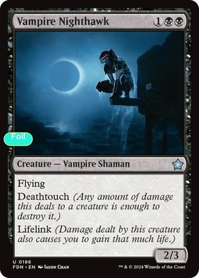 Vampire Nighthawk (0186) - Foil - FDN - 186 NM/LP