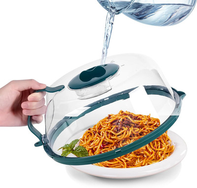 Microwave Cover with Water Steamer, Microwave Splatter Cover, 12Inch Plate Cover