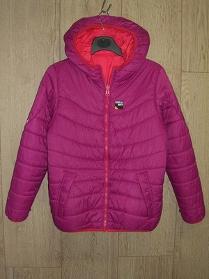 SprayWay Mädchen rosa Kapuze Insotherm wendbar wasserdicht Mantel Jacke Alter 8-9