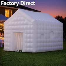 New Upgrade Inflatable Nightclub Tent Party Tent w/ Disco Ball Light 18x15x15FT