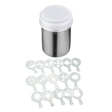 Stainless steels Powder Shaker Flour Sifter for Coffee Enthusiasts