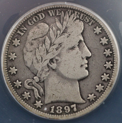 1897-O Barber Half Dollar 50c ANACS F-12 Cert #7870365 - New Orleans Key Date