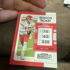 Panini Contenders Season Ticket Card Lot 2 Cards 2021 Mahomes Mathieu Chiefs