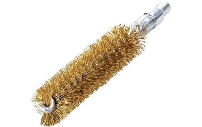 LESSMANN Rohrbürste Länge 115 mm Ø 10 mm Messingdraht gewellt Besatzlänge 80 mm