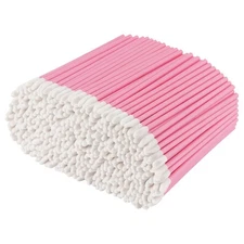 Pink Lip Wands Applicators Disposable - Vaincre 500PCS Brush, 