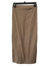 Frank and Oak Jersey Pencil Skirt Size Small Natural Organic Cotton Neutral NEW