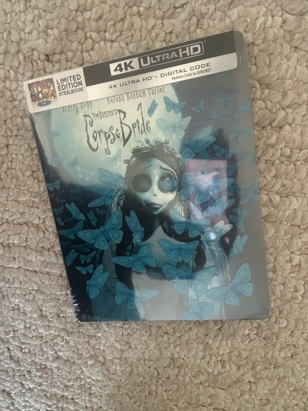 Tim Burton’s Corpse Bride Steelbook 4K Ultra Hd No Digital OPENED