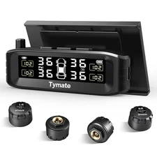 Tymate TM8 Tire Pressure Monitoring System, Wireless Solar TPMS with 4... 