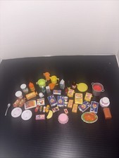 Vintage Barbie Size Food Lot Drinks Canned Food TV Dinner Cereal Etc