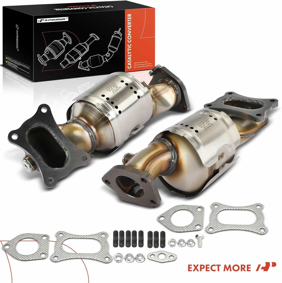 Kit convertidor catalítico delantero 2 piezas ajuste directo compatible con Honda Accord 20... Foto 2 de 4