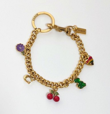 COACH Motif Chain Bag Charm Accessory