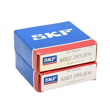 Lot of 2x SKF 6007-2RSJEM Deep Groove Ball Bearing 35mm Bore 62mm OD 14mm Width