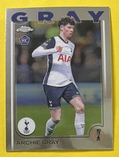 Archie Gray 2024-25 Topps Chrome UEFA Club Competitions Rookie #170 TOTTENHAM