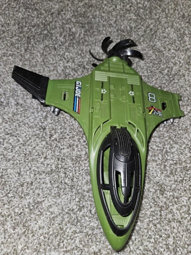 VTG 1989 GI Joe Vehicle Mudfighter Plane Hasbro Incomplete