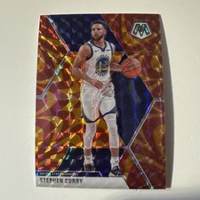 2019-20 Panini Mosaic - Stephen Curry #70 Reactive Orange Prizm