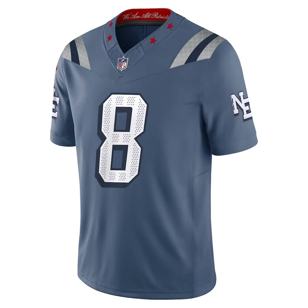 Men's Patriotss Storm Blue 2025 Rivalries Collection Limited Stitched Jersey