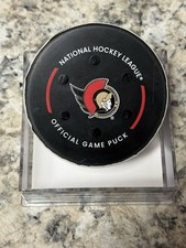 EMIL HEINEMAN NY Islanders NYIGame Used Scored Goal Puck OTTAWA SENATORS