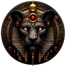 Menhit Ancient Egyptian Goddess Of War 3" Egyptology Egypt Myth Decal