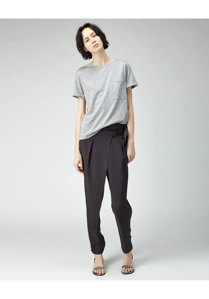 3.1 Phillip Lim パンツ(その他) 4(XL位) 2020324F0048 3.1 PHILLIP LIM 4 Cross Front Wrap Trouser Silk Charcoal | eBay