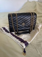 Tory Burch Kira Chevron Convertible Shoulder Bag - Black