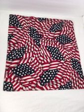 American Flag Style Bandana 17.5  Square