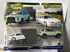 Hotwheels 1/64 🇫🇷 Team Transport 89 Toyota Supra  + 18 Toyota 4runner #72