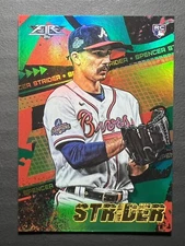 2022 Topps Fire Spencer Strider Rookie RC Green Parallel /199