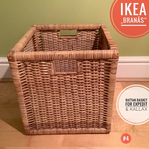 IKEA Branas Branäs rattan storage basket for Expedit/Kallax natural brown 4 eBay