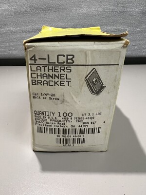 CADDY ERICO 4LCB LATHERS CHANNEL CLIP BOX MOUNT BRACKET, 1/4-INCH, (100-PACK)