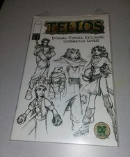 Tellos #1 VF dynamic forces european sketch cover w/COA image comics con edition