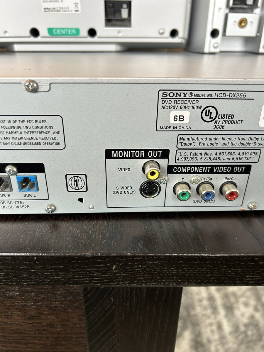 Sony S-Master Digital Amplifier DVD Receiver 5-Disc Changer Sony S-Master Digital Amplifier DVD Receiver 5-Disc Changer